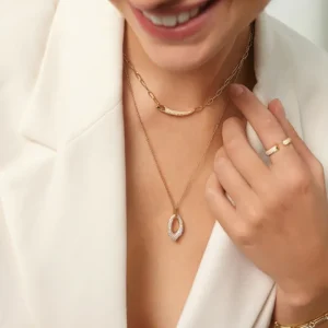 Starlounge Kettingen | Schakelketting*Ania Haie AH N051-01G Tough Love Dames Ketting - Collier