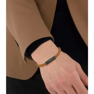 Starlounge Armbanden*BOSS HBJ1580153 BRAIDED LEATHER Heren Armband - Gevlochten armband