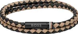 Starlounge Armbanden*BOSS HBJ1580495M ARES Heren Armband - Gevlochten armband