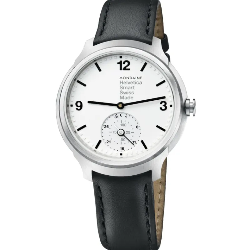 DAMES Starlounge Dameshorloges | Herenhorloges*Mondaine Helvetica No1 - MH1.B2S10.LB - SmartWatch Heren Horloge
